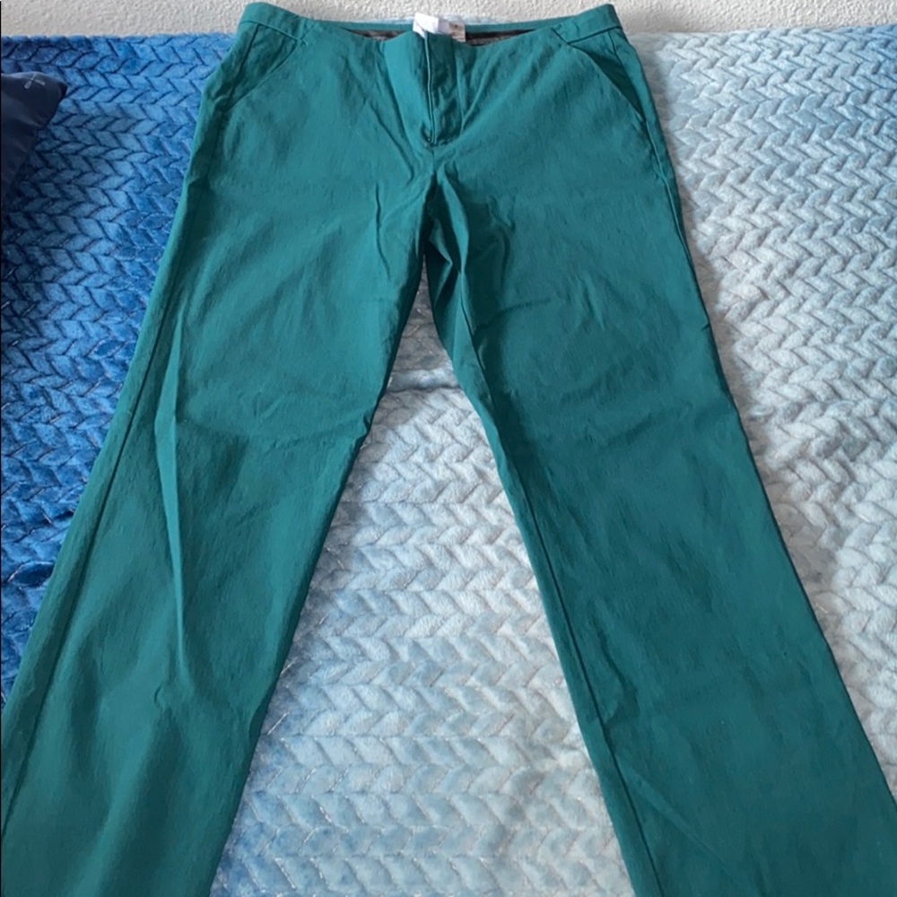 turquoise dress pant
